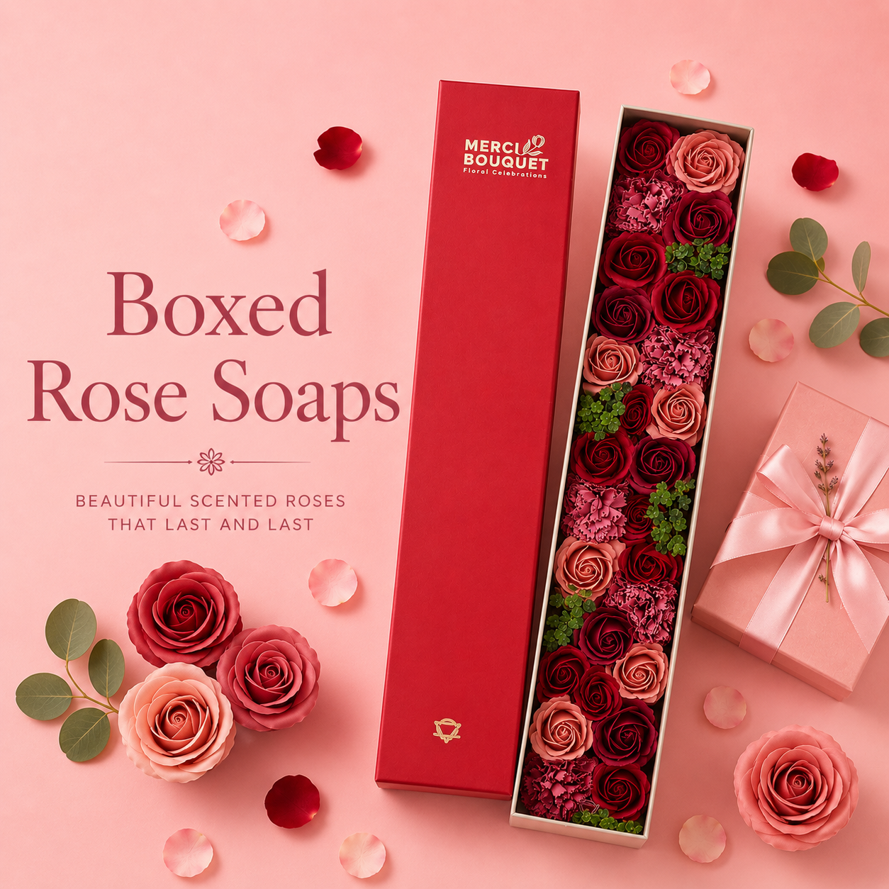 Boxed Soap Flowers