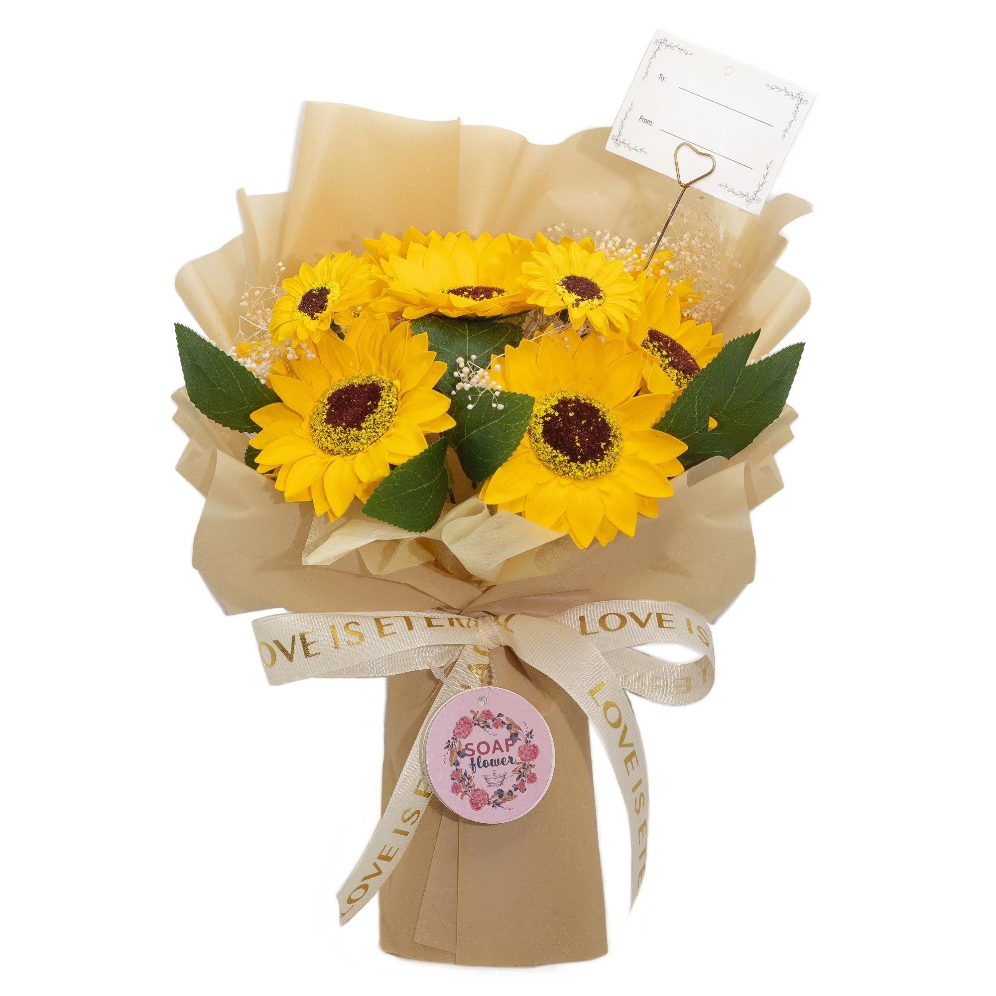Large Soap Sunflowers Bouquet