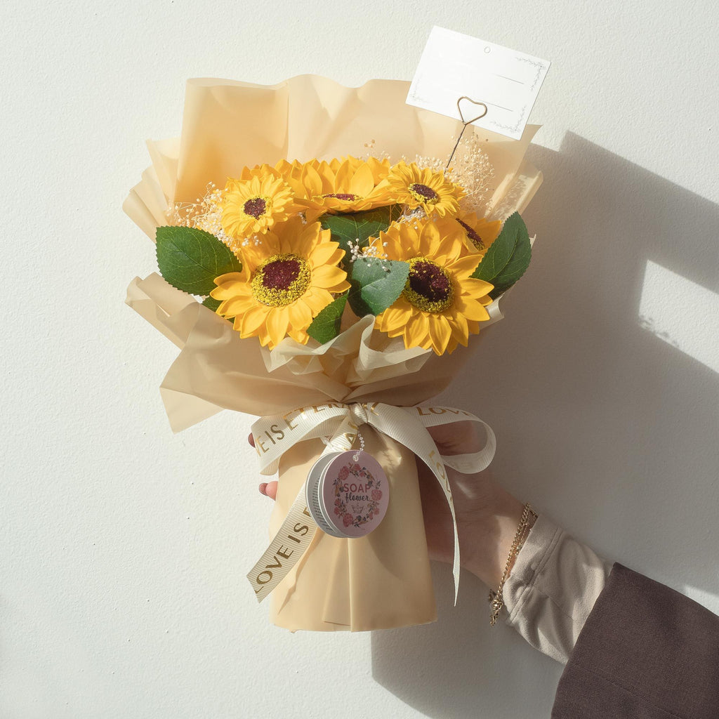 Large Soap Sunflowers Bouquet