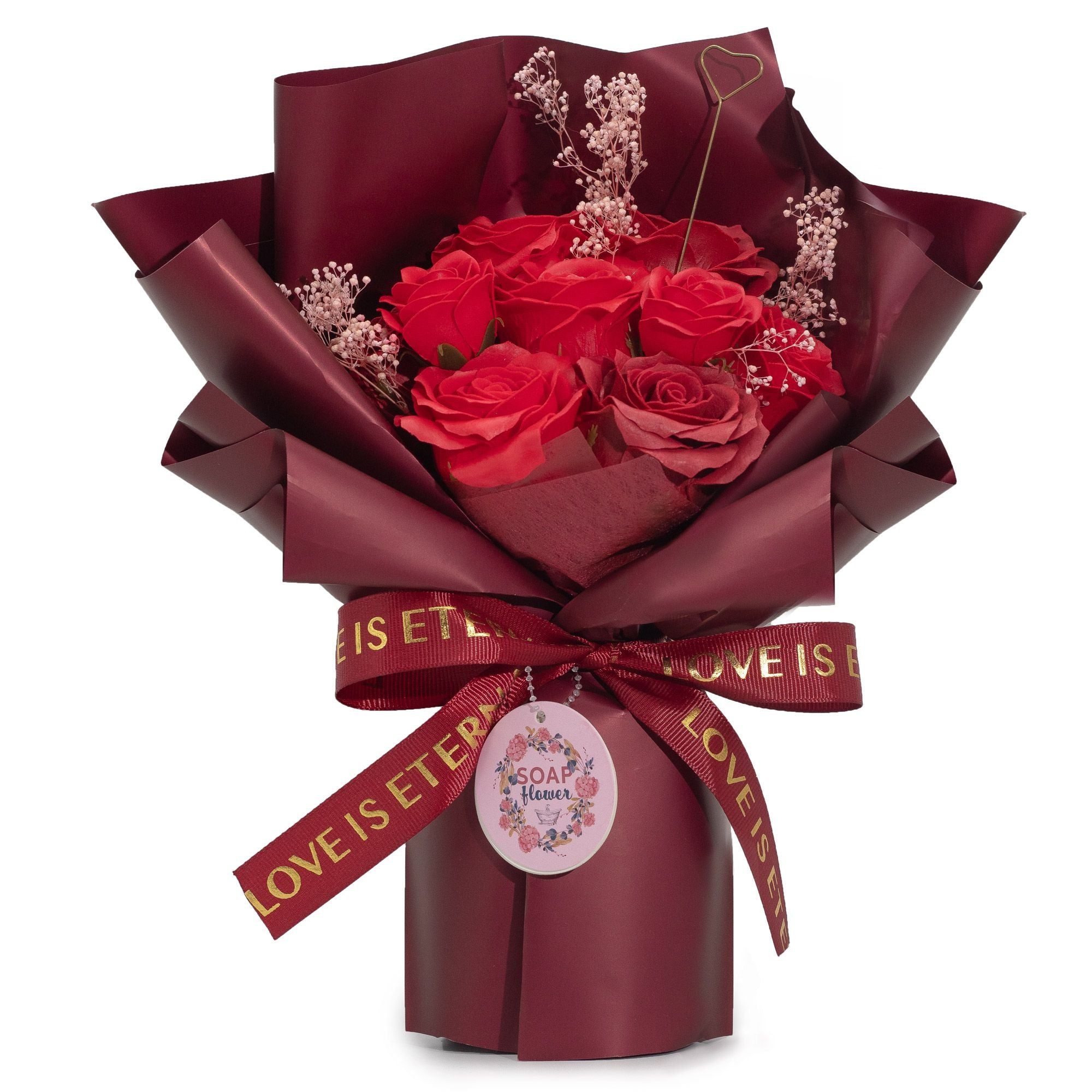 Large Red Soap Roses Bouquet