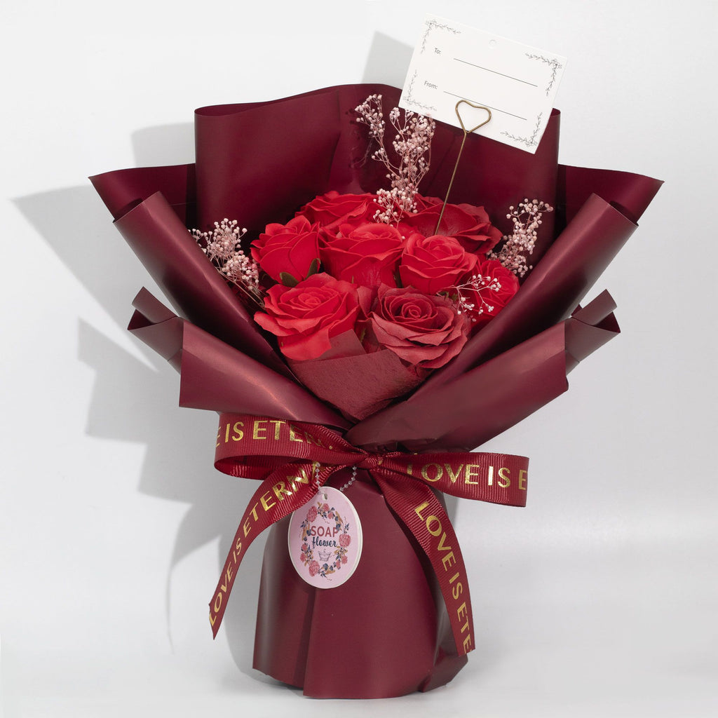 Large Red Soap Roses Bouquet