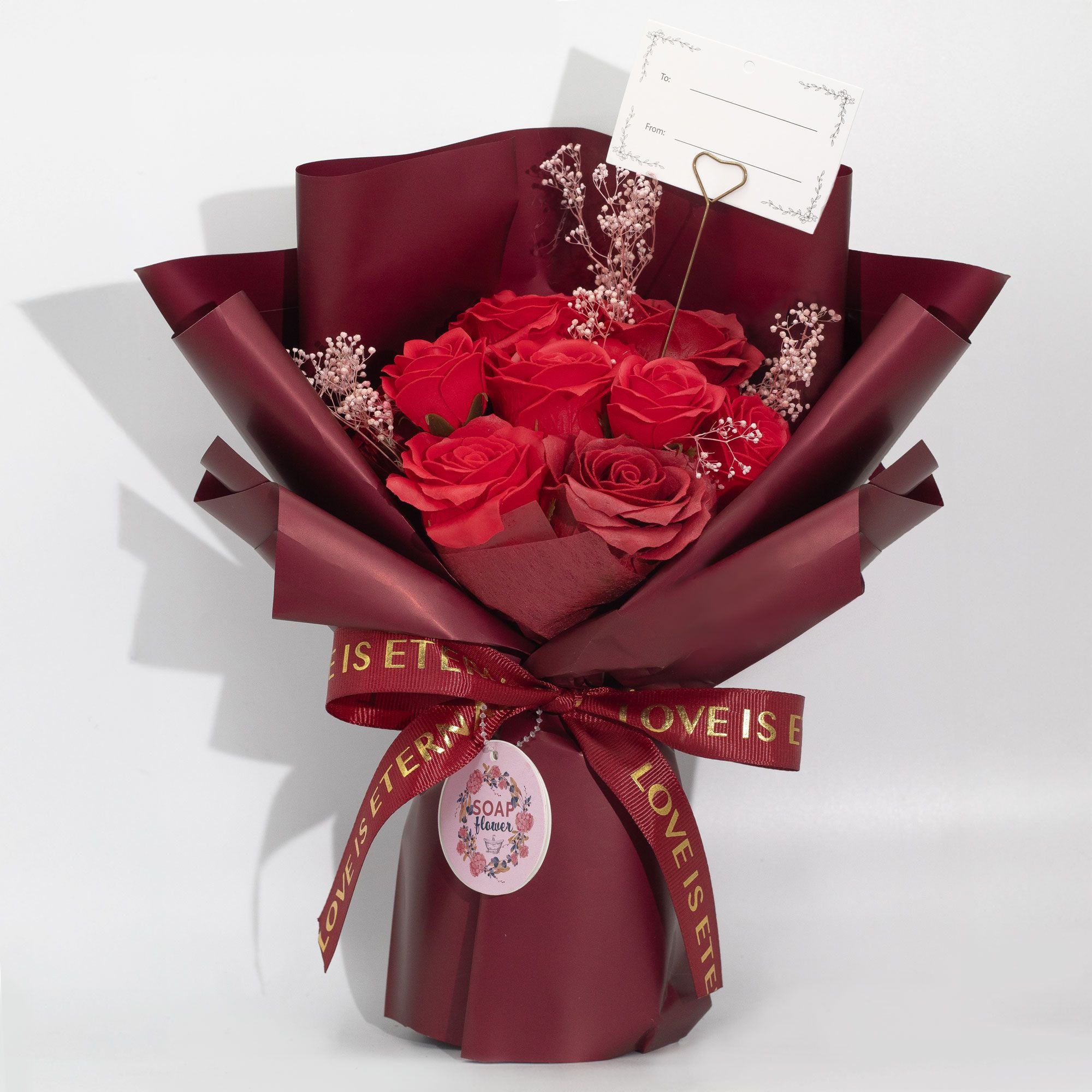 Large Red Soap Roses Bouquet