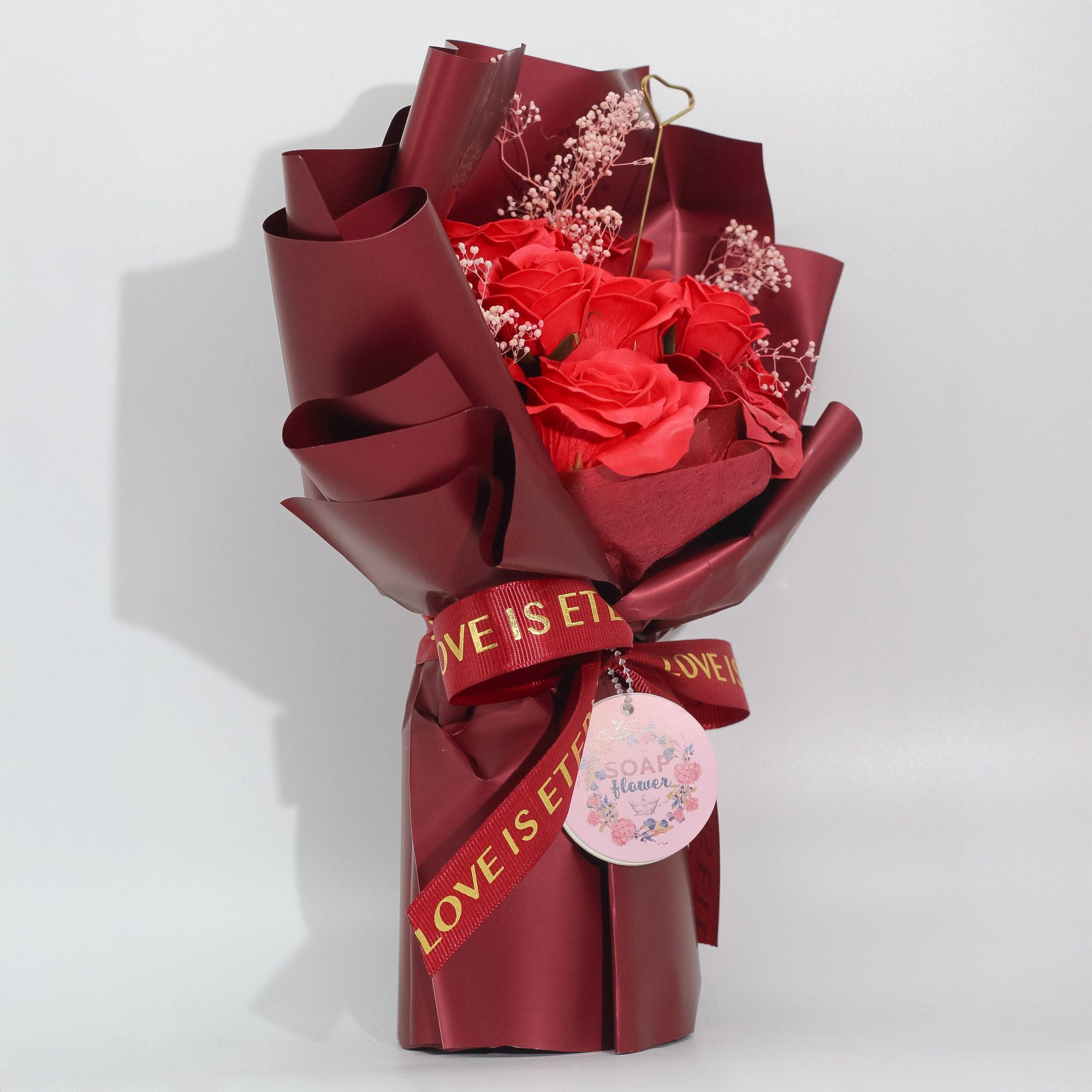 Large Red Soap Roses Bouquet