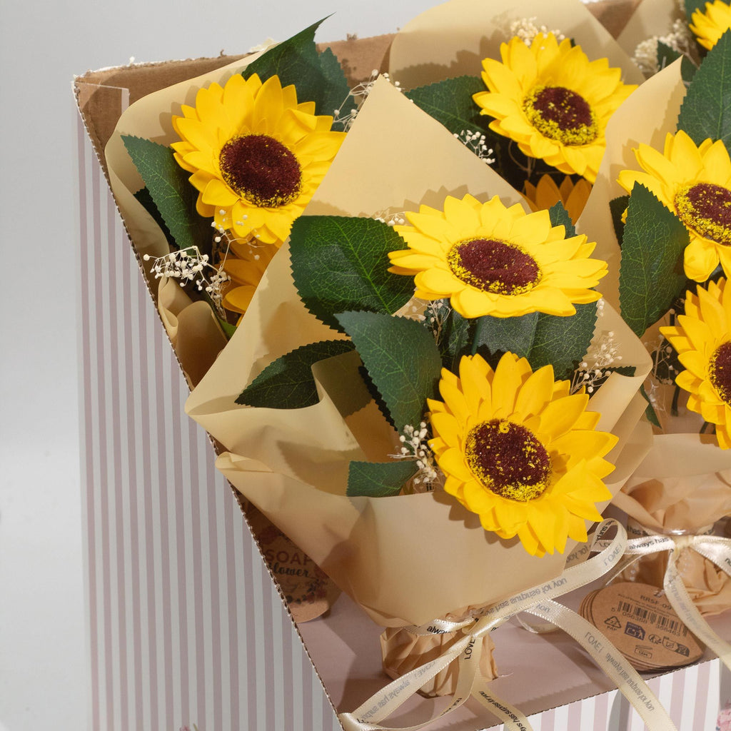 Soap Flower - Two Sunflower Bouquet