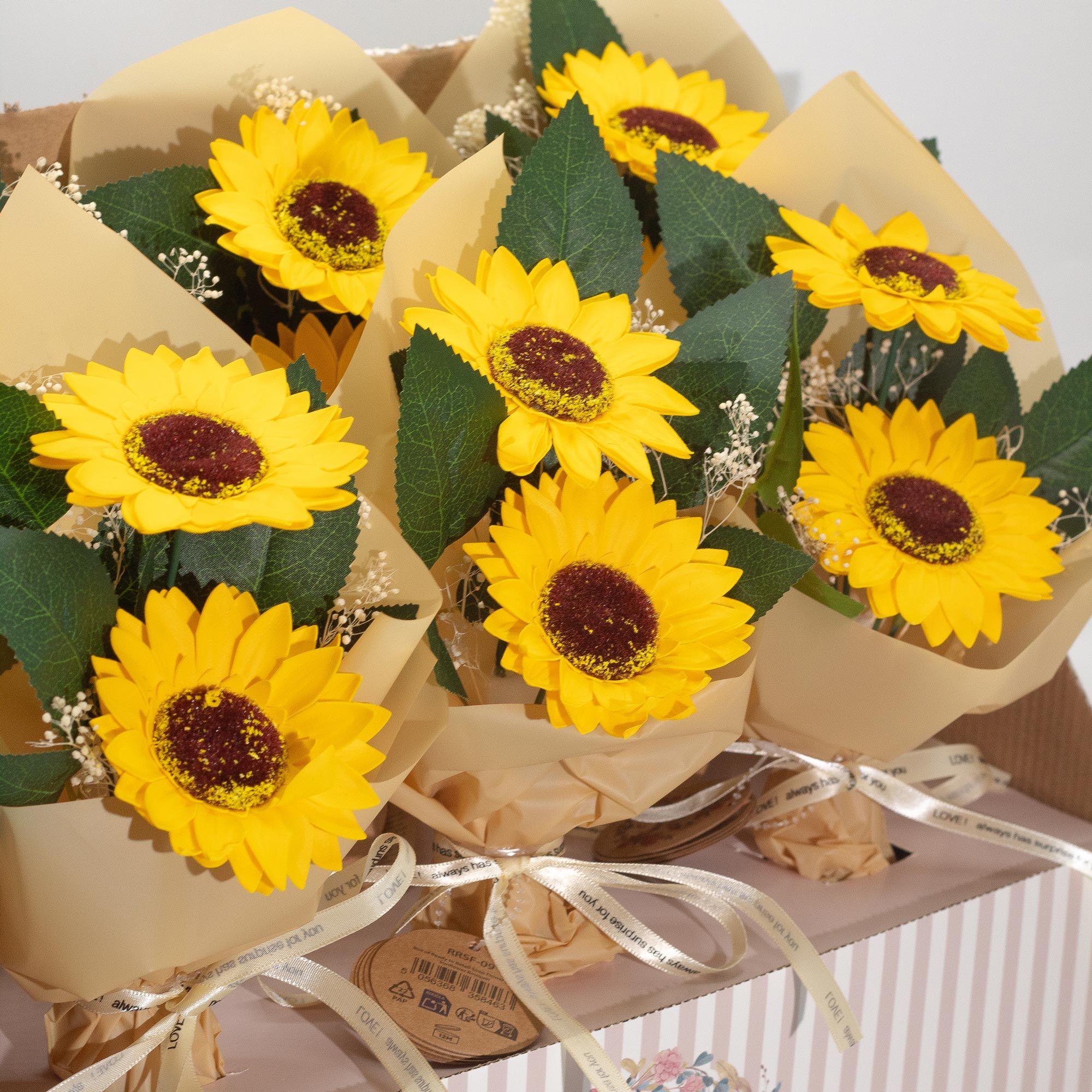 Soap Flower - Two Sunflower Bouquet